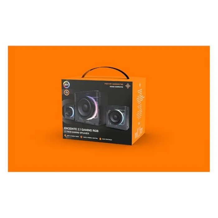 Enceinte 2.1 SERPENTIS RBG Enceinte Pc, Webcam