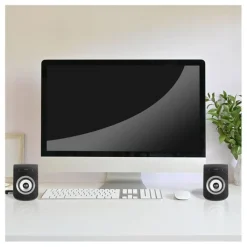 Discount Enceintes Filaires USB 2.0 - Duo Haut-Parleurs PC Enceinte Pc, Webcam