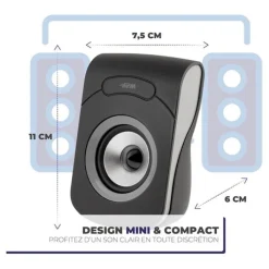 Discount Enceintes Filaires USB 2.0 - Duo Haut-Parleurs PC Enceinte Pc, Webcam