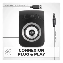 Discount Enceintes Filaires USB 2.0 - Duo Haut-Parleurs PC Enceinte Pc, Webcam