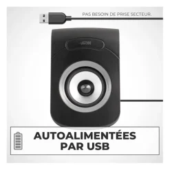 Discount Enceintes Filaires USB 2.0 - Duo Haut-Parleurs PC Enceinte Pc, Webcam