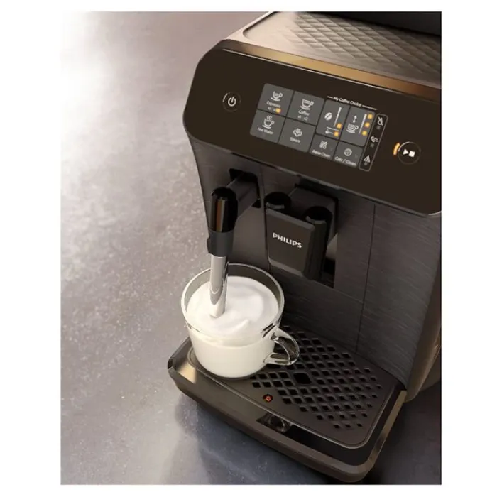 Best Expresso broyeur EP0820/00 Machine à café à grain noir + mousseur à lait Machine À Café À Grain