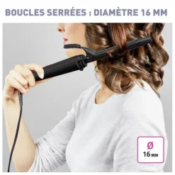 Hot Fer à boucler CF2119C0 16mm Boucleur, Brosse Soufflante