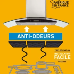 Best Filtre à charbon universel avec fixation ELECTRODEPOT Filtre Hotte