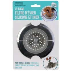 Online Filtre d'évier silicone & inox 6cm Lingette, Balai, Détergent