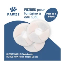 Best Filtre pack de 3 pour fontaine à l'eau Produits Animaux