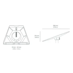 New Fixation adaptateur de tuyau standard Kit Satellite