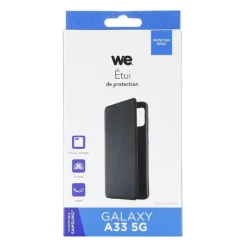 New Folio SAMSUNG Galaxy A33 5G Coque, Verre Trempé, Étui
