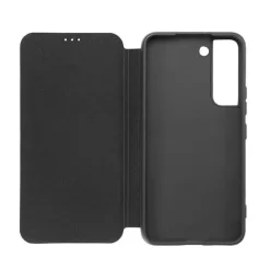 Outlet Folio SAMSUNG S23 Noir Fermeture aimanté Coque, Verre Trempé, Étui