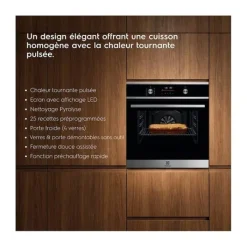 New Four chaleur tournante EOF6P66BX Four Pyrolyse|Four Encastrable