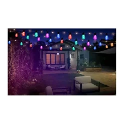 Discount Guirlande électrique ON EARZ Guingette multicolore connectée 25 ampoules Eclairage