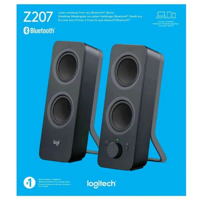 New Haut-parleurs Z207 Bluetooth pour ordinateur Enceinte Pc, Webcam