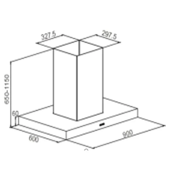 Clearance Hotte îlot HIB 90 TVK ARSC Hotte Décorative