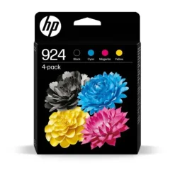 Sale 924 Pack de 4 Cartouches d’encre authentiques CMJN Cartouche Imprimante Pour Hp