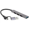 Online Hub USB-C + adaptateur 4 ports Hub, Dock, Lecteur De Carte