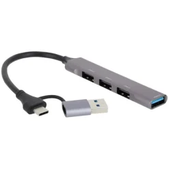 Online Hub USB-C + adaptateur 4 ports Hub, Dock, Lecteur De Carte