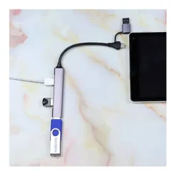 Online Hub USB-C + adaptateur 4 ports Hub, Dock, Lecteur De Carte