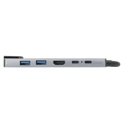 Outlet HUB USB-C 6-en-1 avec HDMI, RJ45, USB 3.0, USB-C PD Hub, Dock, Lecteur De Carte