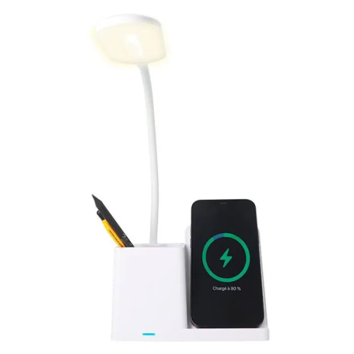Clearance Lampe de bureau avec support charge par induction Fournitures De Bureau