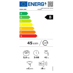 Lave-linge hublot 5 kg WF 510 B W566C Lave-Linge Hublot|Lave-Linge Économe En Énergie