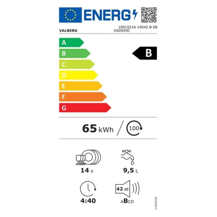 Best Lave-vaisselle 14 couverts 60 cm 14S42 B EB XAD929C Lave-Vaisselle Pose Libre 60 Cm