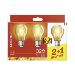 Online Lot de 3 Ampoules E27 Déco Led, Ampoules