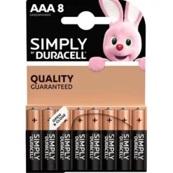 Hot Lot de 8 Piles Simply AAA Pile - Chargeur
