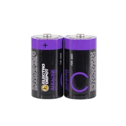 Lot de 2 Piles ELECTRO DÉPÔT Alcaline LR14 - C Pile - Chargeur
