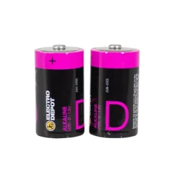 Clearance Lot de 2 Piles ELECTRO DÉPÔT Alcaline LR20 Pile - Chargeur