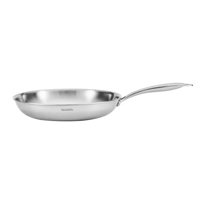 Hot Lot de 2 poêles inox 18/10 triply 24 28cm Poêle