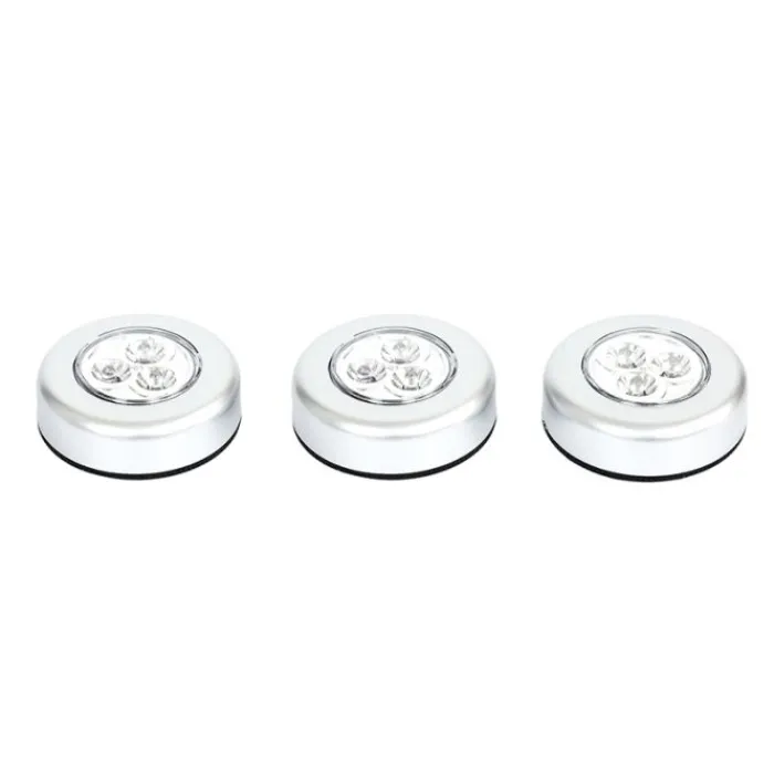 New Lot de 3 Spots lumière Push&Light Eclairage