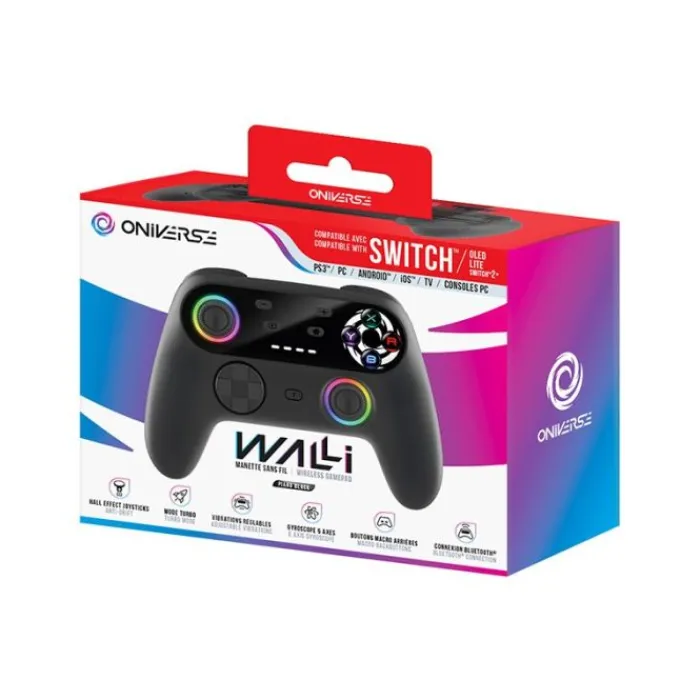 Clearance Manette Switch Walli sans fil Noire Manette, Casque, Protection Console