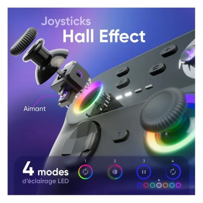 Clearance Manette Switch Walli sans fil Noire Manette, Casque, Protection Console