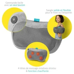New Masseur MC25E SHIATSU chauffant Confort, Bien-Être