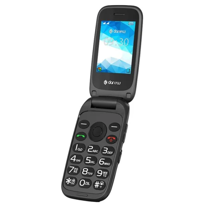 Hot Mobile K43 4G à clapet Noir Téléphone Mobile