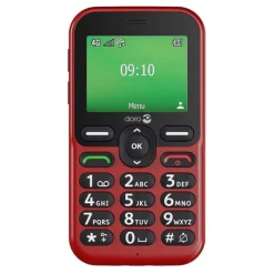 New Mobile Leva E10s 4G Rouge Sénior Téléphone Mobile
