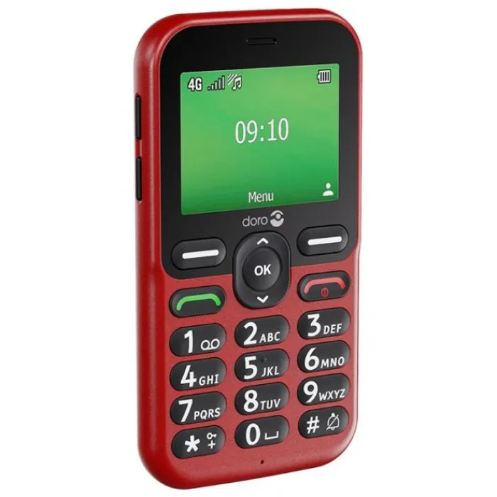 New Mobile Leva E10s 4G Rouge Sénior Téléphone Mobile