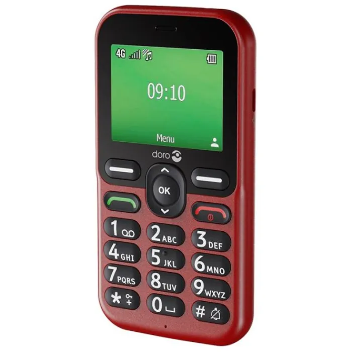 New Mobile Leva E10s 4G Rouge Sénior Téléphone Mobile