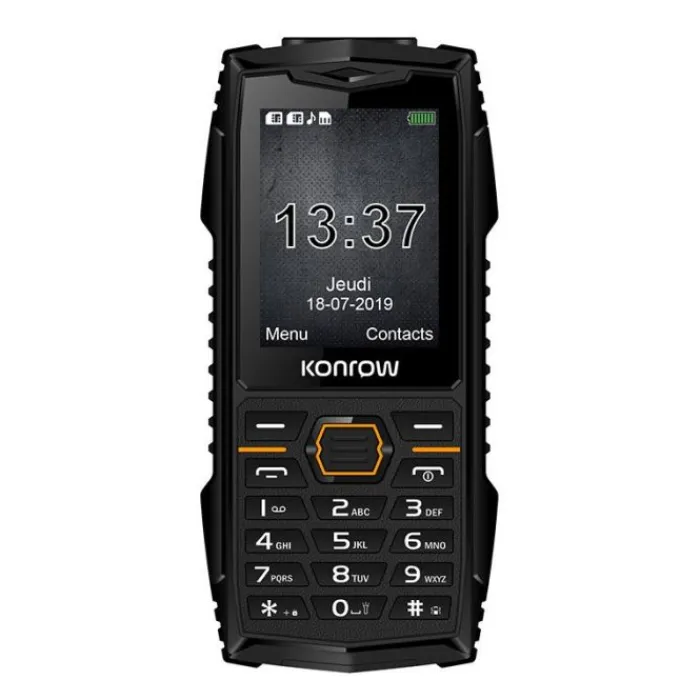 Clearance Mobile résistant eau et poussières STONE PLUS 2,4" Noir Téléphone Mobile