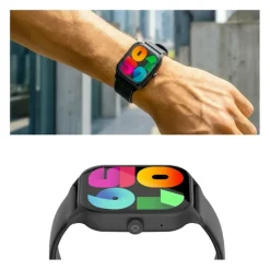 Discount Montre connectée Rainbow Mesh Noir - 2 Bracelets Montre Connectée