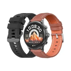 Montre connectée Rainbow Voyager Noir + Bracelet Marron Montre Connectée