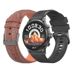 Montre connectée Rainbow Voyager Noir + Bracelet Marron Montre Connectée