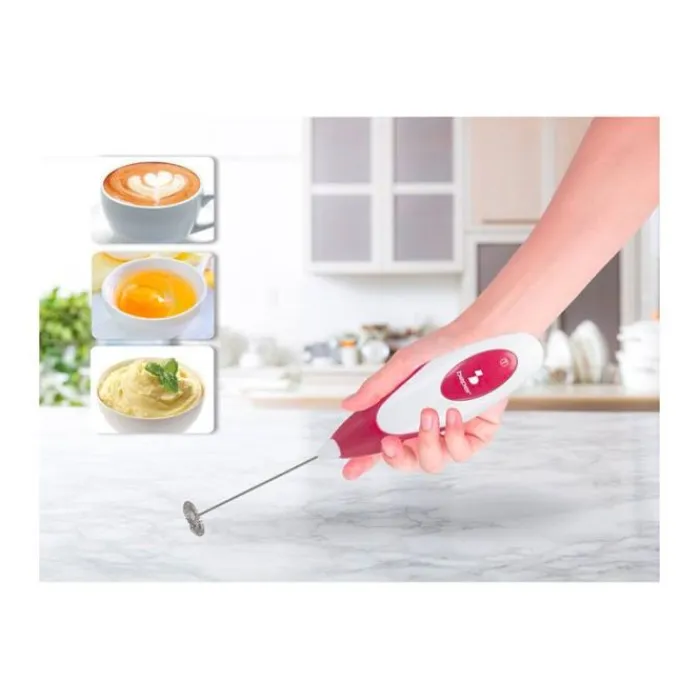 Clearance Mousseur BEEPER à lait avec fouet acier Cafetière Italienne