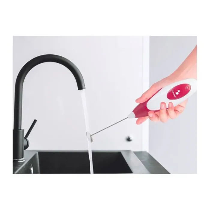 Clearance Mousseur BEEPER à lait avec fouet acier Cafetière Italienne