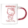 Hot Mug verre 30CL Hello Kitty anse paillettes Cafetière Italienne