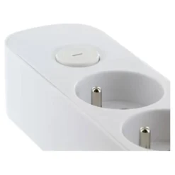 Best Multiprise 8 prises avec interrupteur Blanche - Cable 1.5m Prise, Multiprise, Rallonge