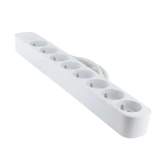 Clearance Multiprise 8 prises avec interrupteur Blanche - Cable 1.5m Prise, Multiprise, Rallonge