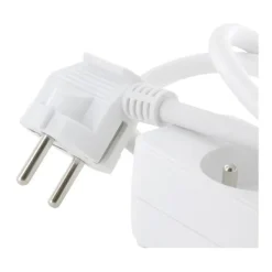 New Multiprise 3 prises Blanche - Cable 1m Prise, Multiprise, Rallonge