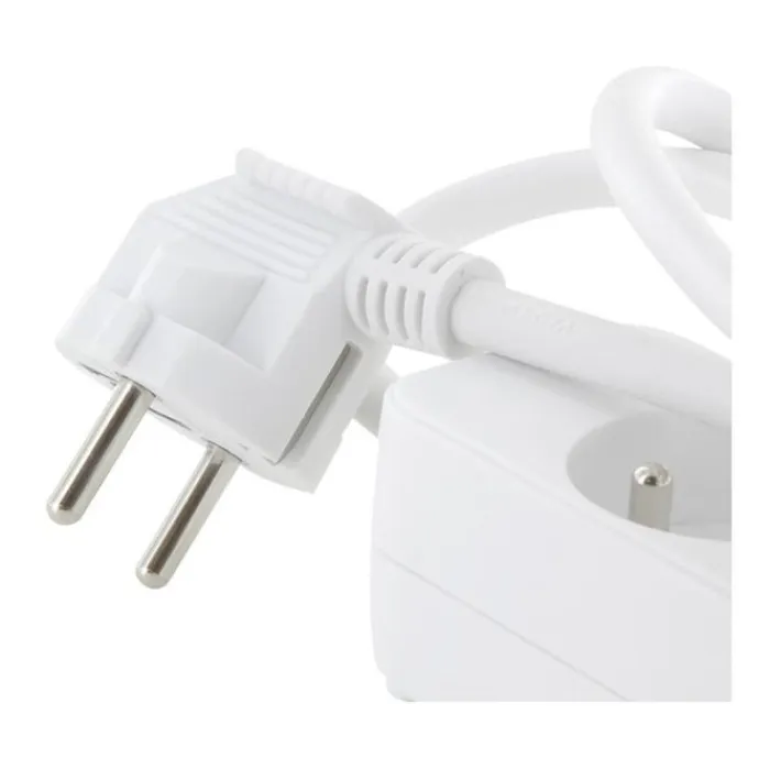 New Multiprise 3 prises Blanche - Cable 1m Prise, Multiprise, Rallonge