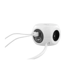 Outlet Multiprise 2 en 1 3 prises + 3 USB Blanche - Cable 1.43m Prise, Multiprise, Rallonge